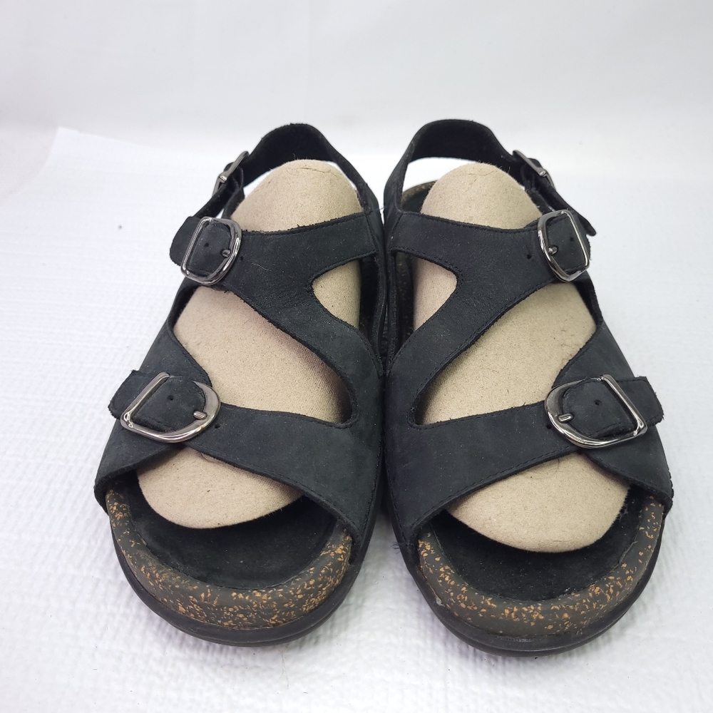 Liz Flex Colorado Sandals Low Wedge Heel Strappy Sling Back Shoes Size 6.5 M